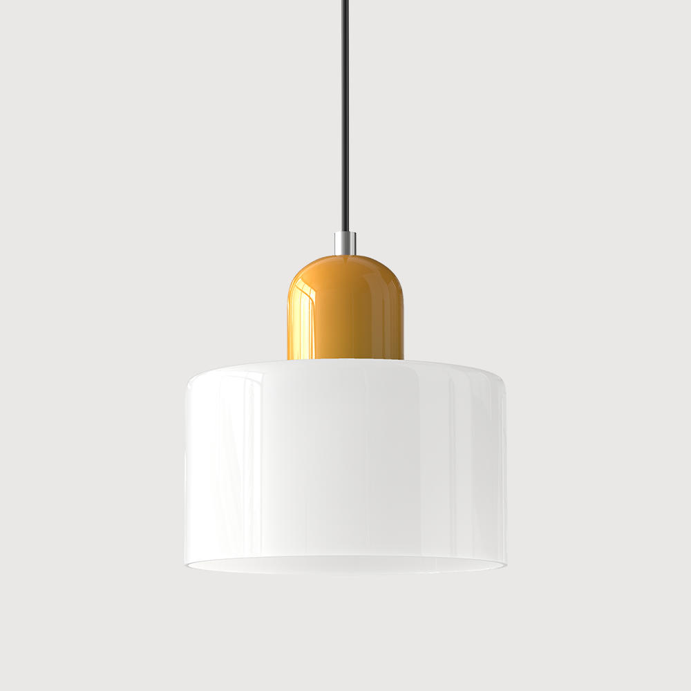 Alina Retro Glass Pendant for Nooks with Two Tone Shade