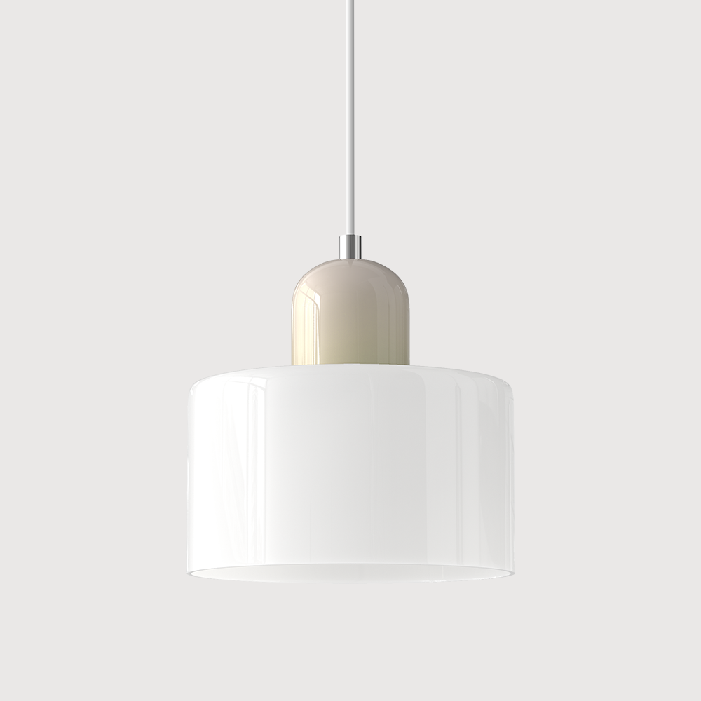 Alina Retro Glass Pendant for Nooks with Two Tone Shade
