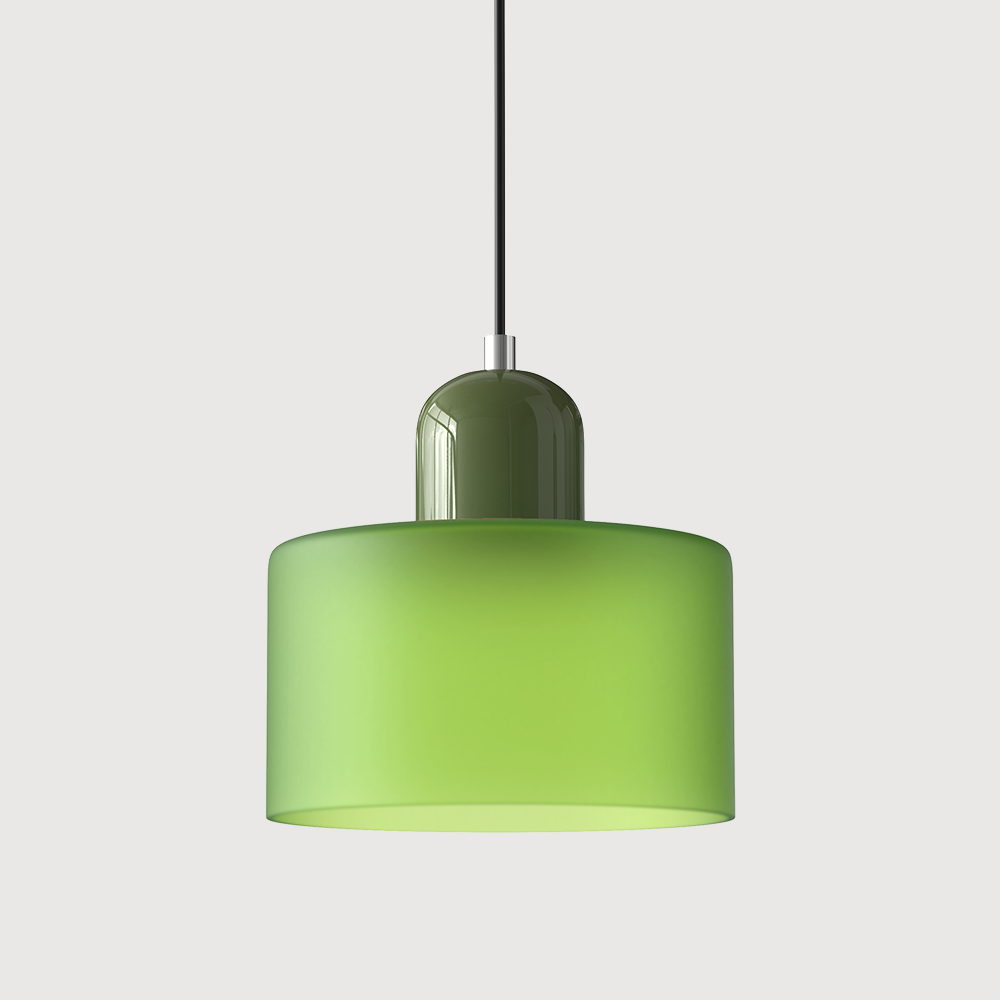 Alina Retro Glass Pendant for Nooks with Two Tone Shade
