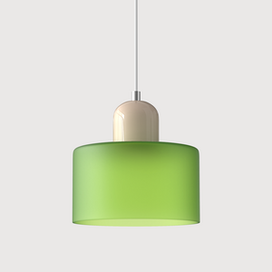 Alina Retro Glass Pendant for Nooks with Two Tone Shade