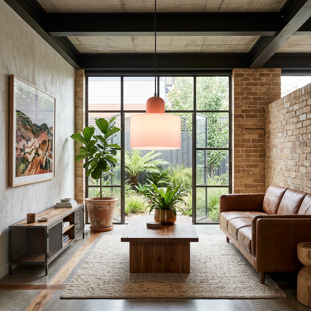 Alina Retro Glass Pendant for Nooks with Two Tone Shade