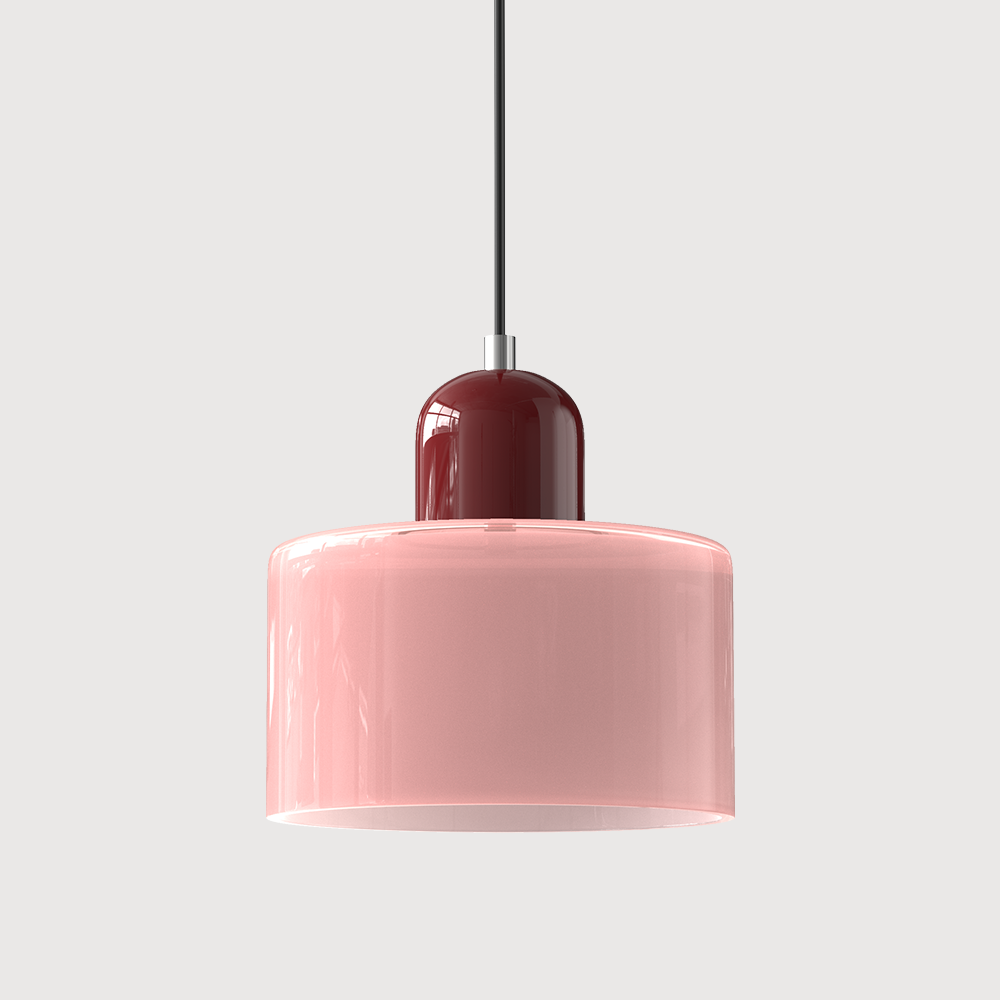 Alina Retro Glass Pendant for Nooks with Two Tone Shade