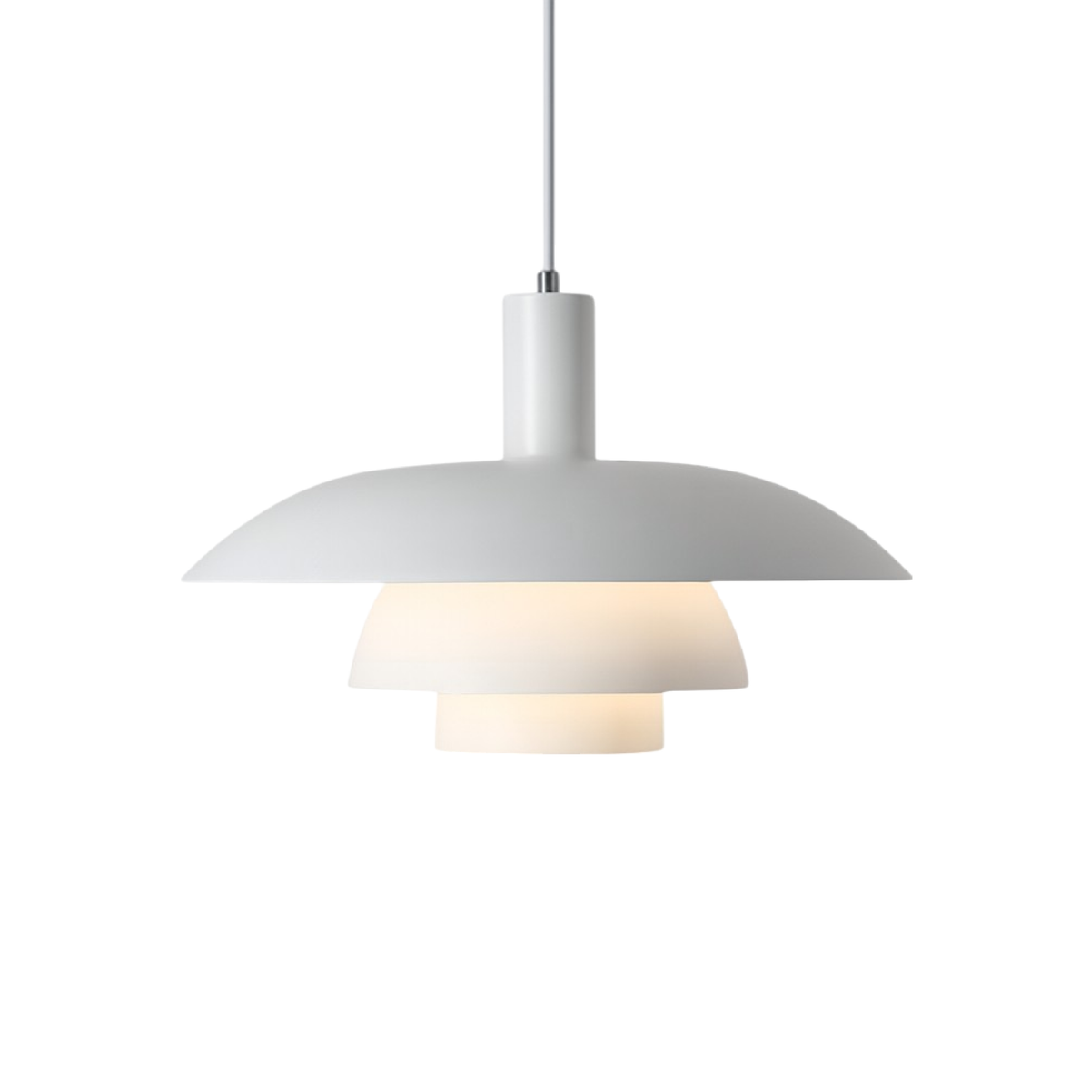 Allegra Cone Pendant for Dining Tables with Tiered Shade