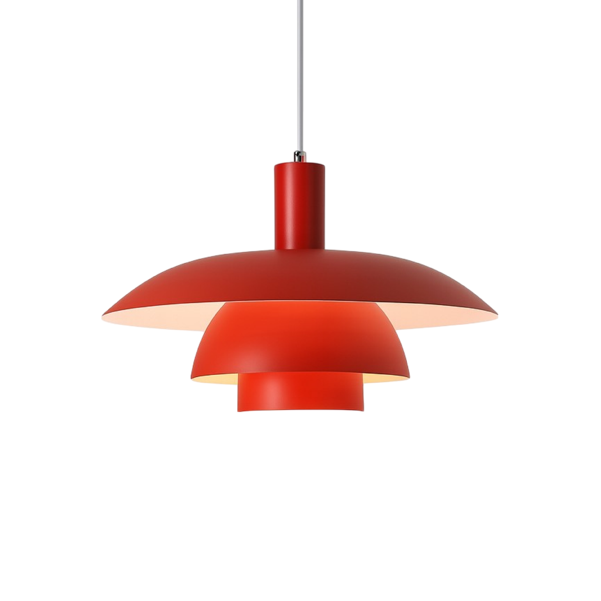 Allegra Cone Pendant for Dining Tables with Tiered Shade
