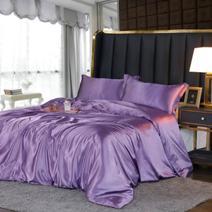Eloise Satin Bedding Set for Beds with 2 Pillowcases