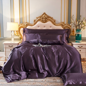 Eloise Satin Bedding Set for Beds with 2 Pillowcases