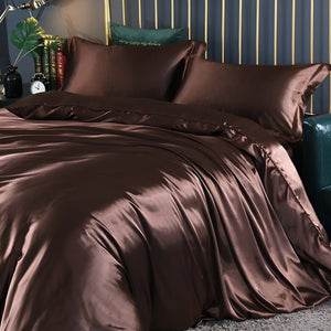 Eloise Satin Bedding Set for Beds with 2 Pillowcases