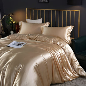 Eloise Satin Bedding Set for Beds with 2 Pillowcases