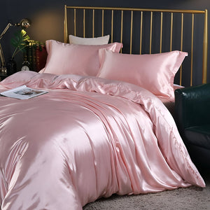 Eloise Satin Bedding Set for Beds with 2 Pillowcases