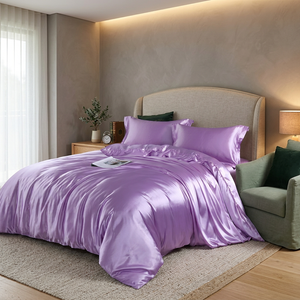 Eloise Satin Bedding Set for Beds with 2 Pillowcases