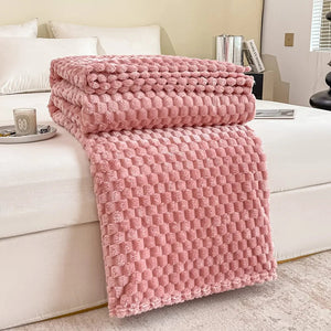 Rosalie Sofa Throw for Cold Evenings with Waffle Texture