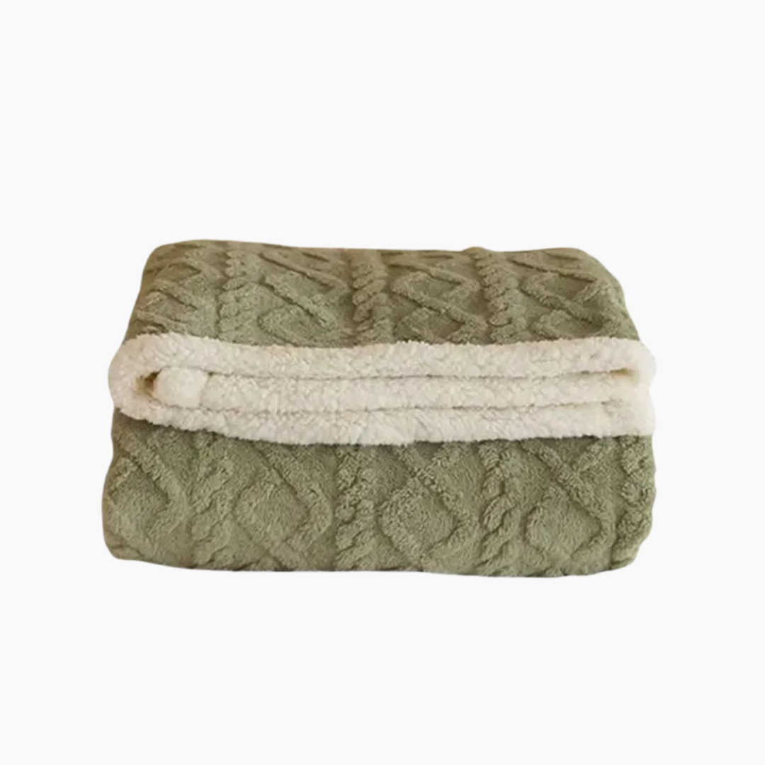 Anouk Fleece Blanket for Winter Beds with Sherpa Lining