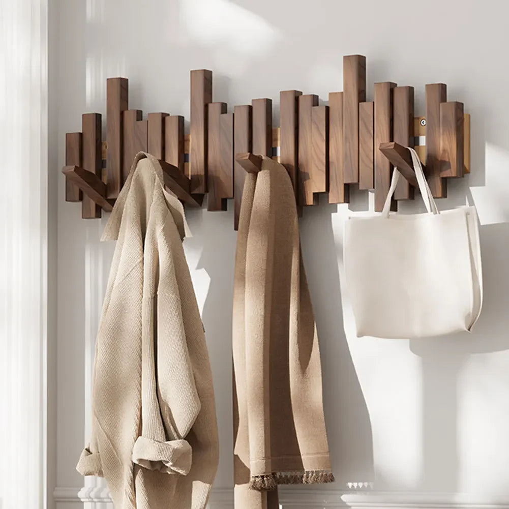 Anouska Coat Rack for Entryways with Foldaway Hooks