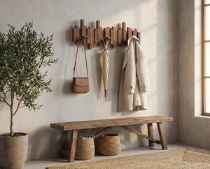Anouska Coat Rack for Entryways with Foldaway Hooks