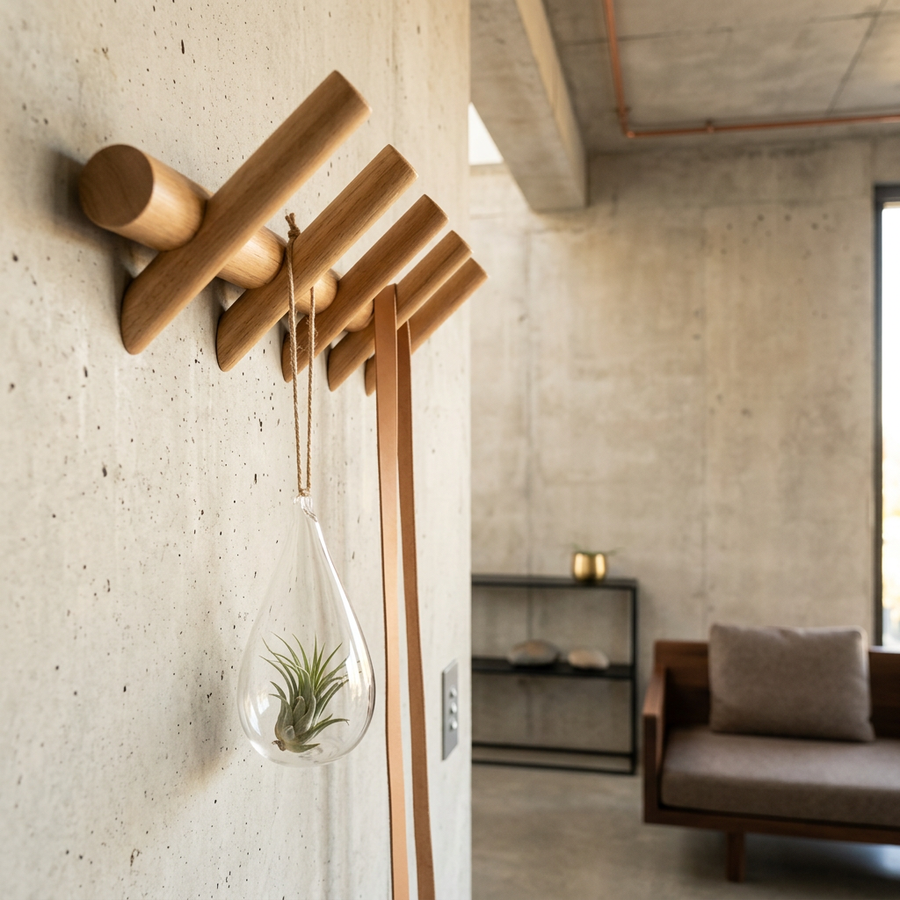 Hangs on the wall, not the floor
