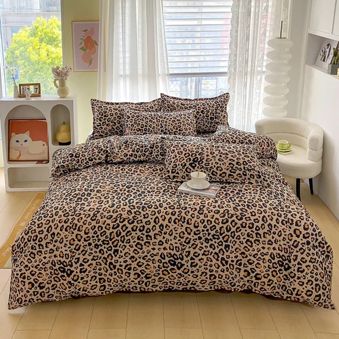 Bedroom with a bright window