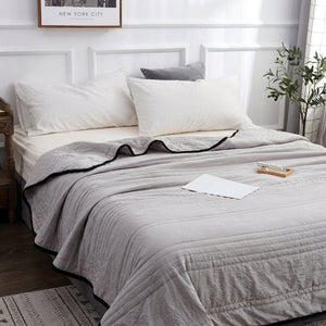Margot Bed Blanket for Layering with Channel Stitching