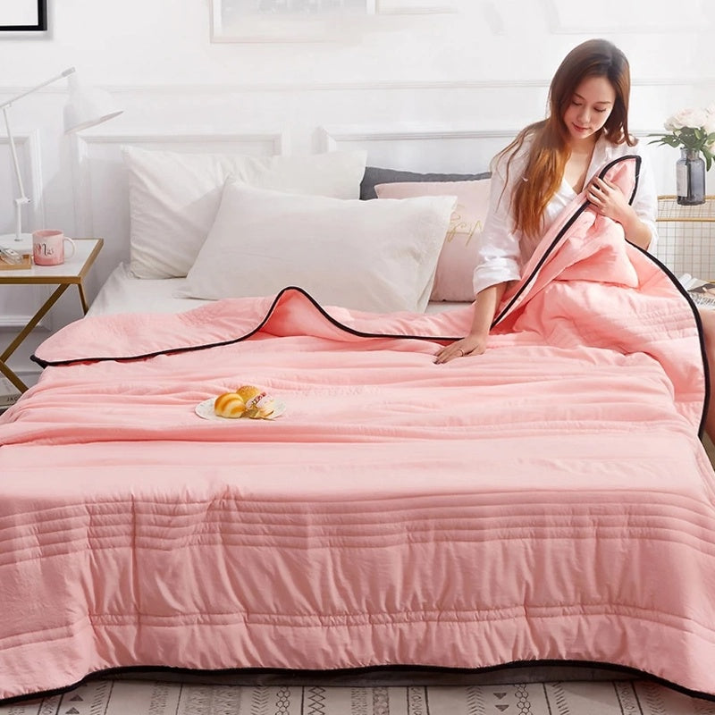 Margot Bed Blanket for Layering with Channel Stitching