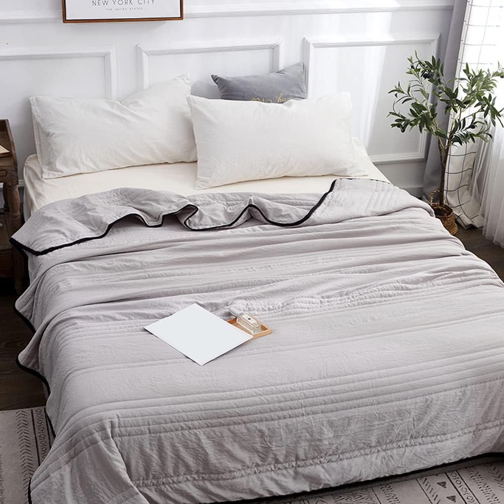 Margot Bed Blanket for Layering with Channel Stitching