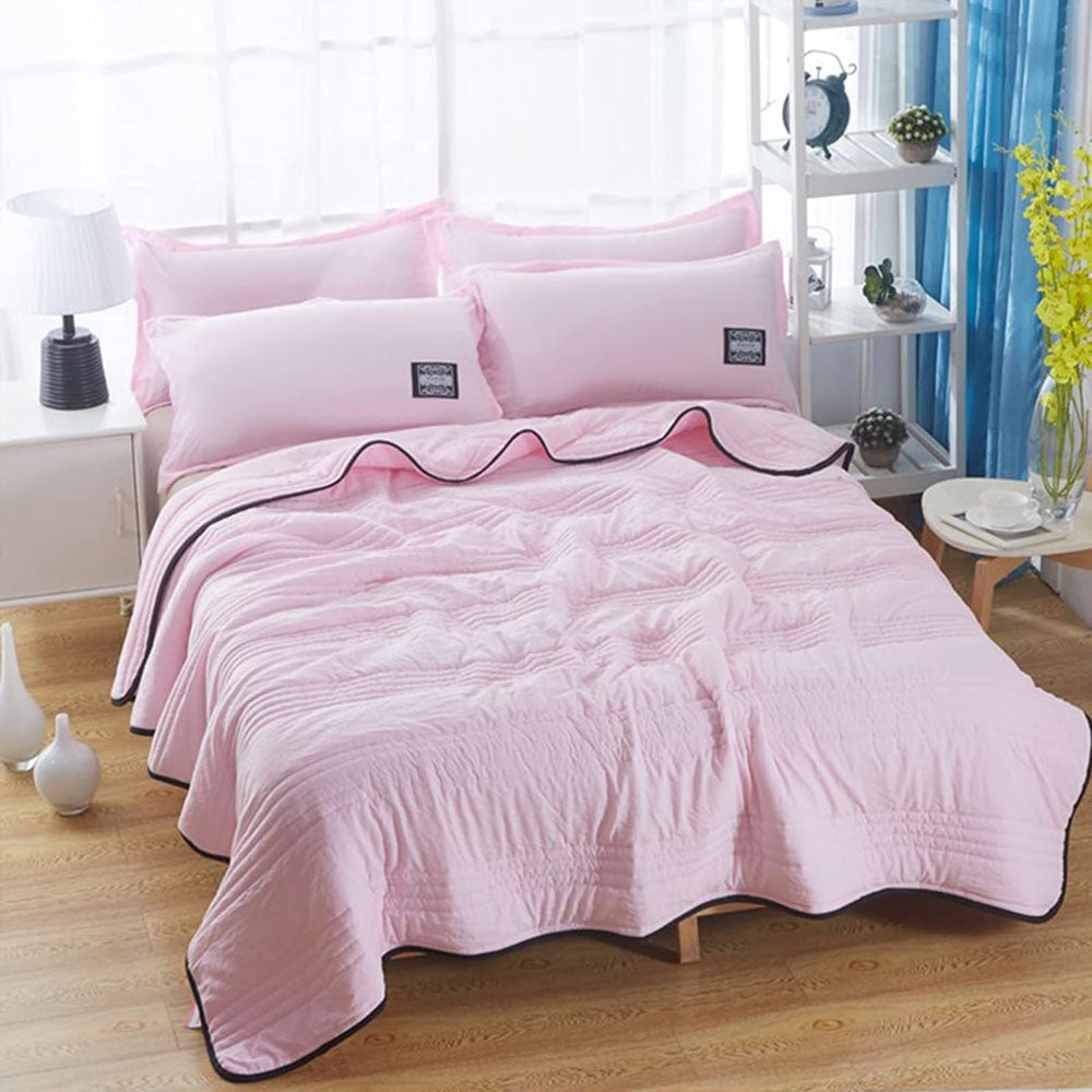 Margot Bed Blanket for Layering with Channel Stitching