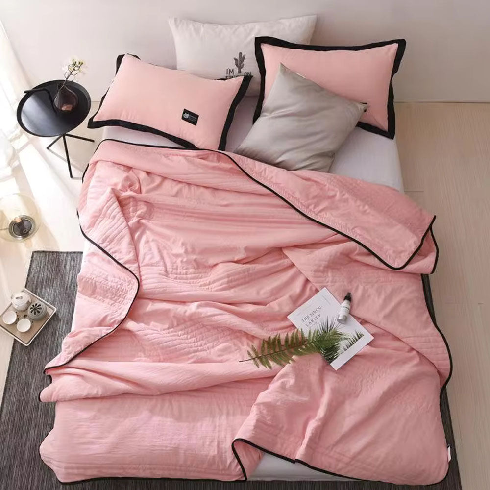 Margot Bed Blanket for Layering with Channel Stitching