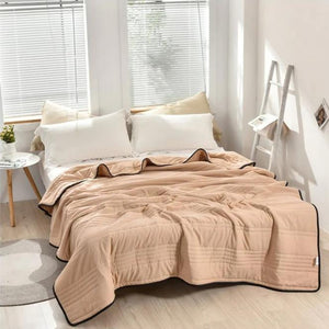Margot Bed Blanket for Layering with Channel Stitching