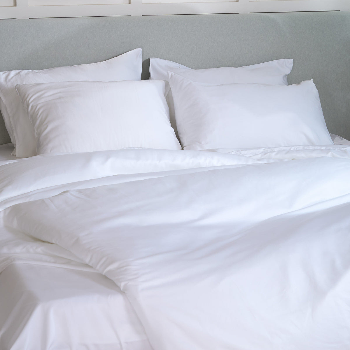 Ottoline Pillowcases for Beds in Cool Bamboo Viscose