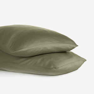 Ottoline Pillowcases for Beds in Cool Bamboo Viscose
