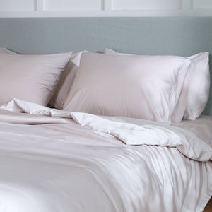 Ottoline Pillowcases for Beds in Cool Bamboo Viscose