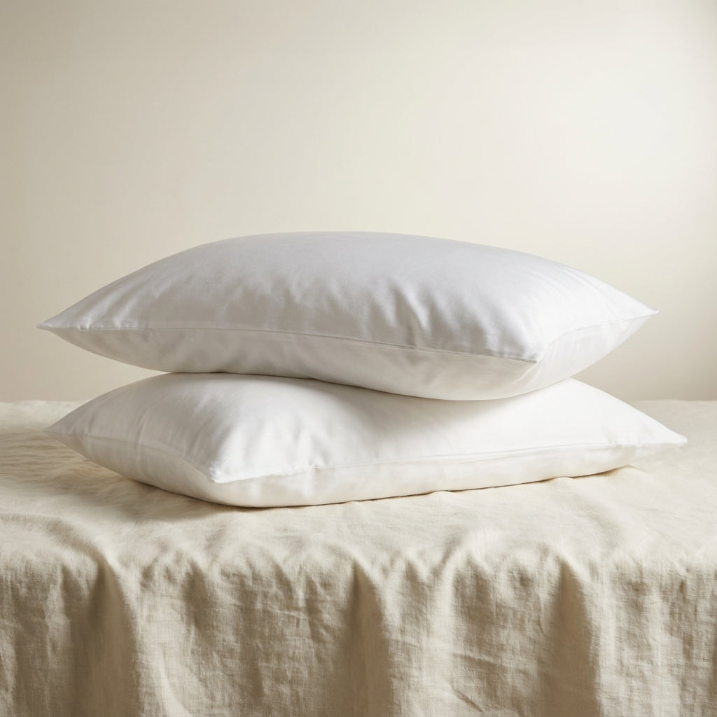 Ottoline Pillowcases for Beds in Cool Bamboo Viscose