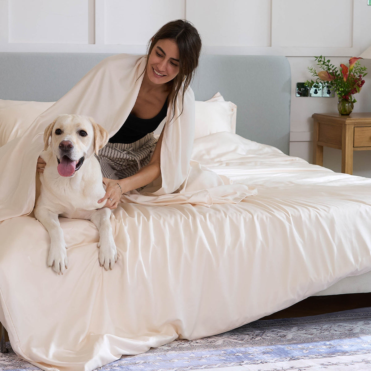 Bianca Bamboo Quilt Cover for Hot Sleepers with Cool Sateen