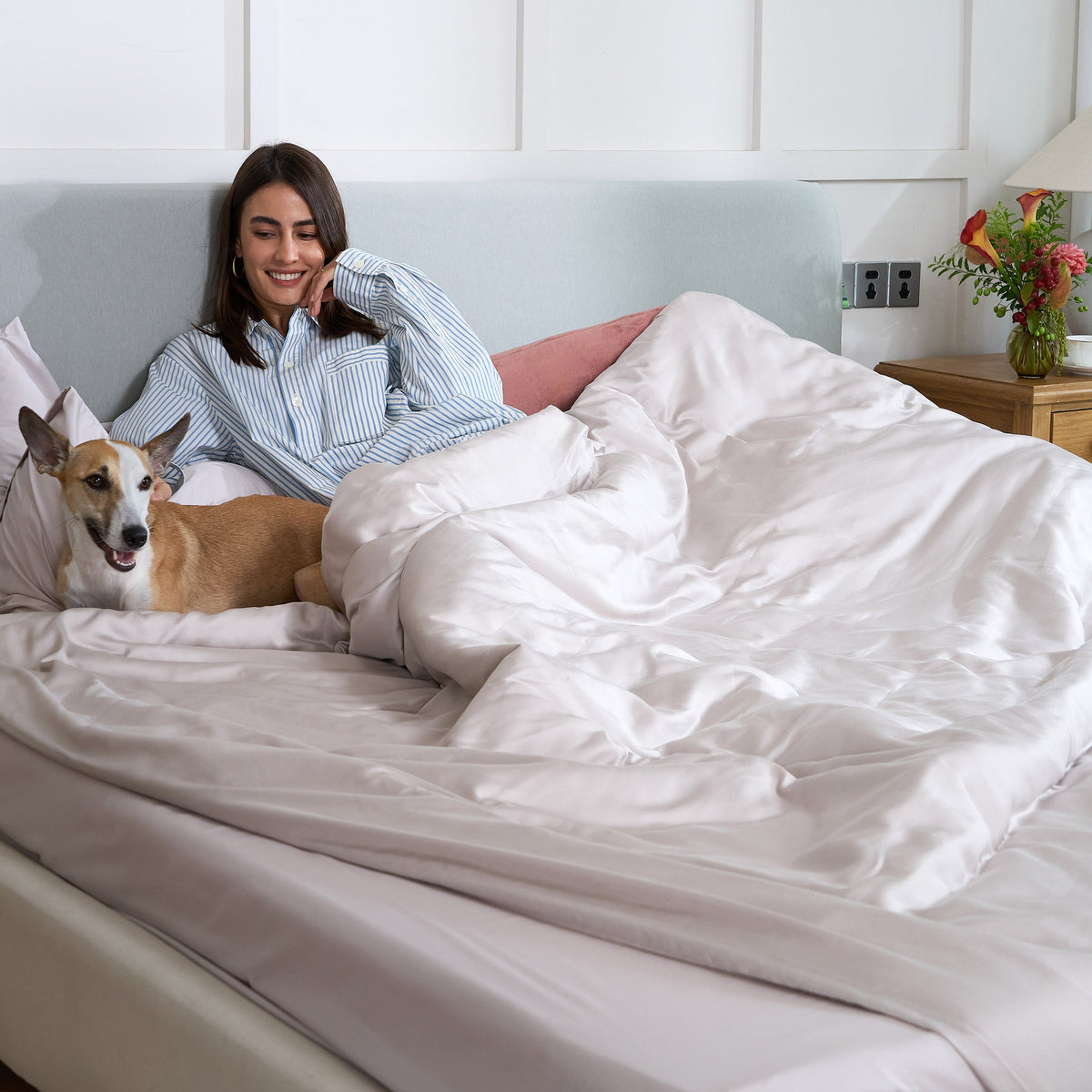 Bianca Bamboo Quilt Cover for Hot Sleepers with Cool Sateen