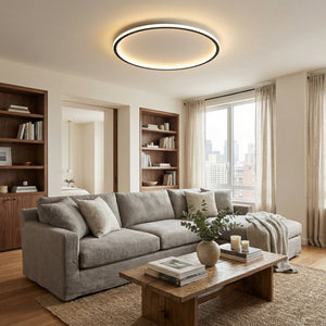 Alessandra Ring Ceiling Light for Bedrooms with Tri Color