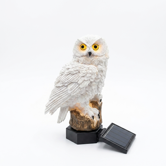 Strix Solar Owl Garden Light Weatherproof Decorative Outdoor Lantern for Pathways and Flower Beds