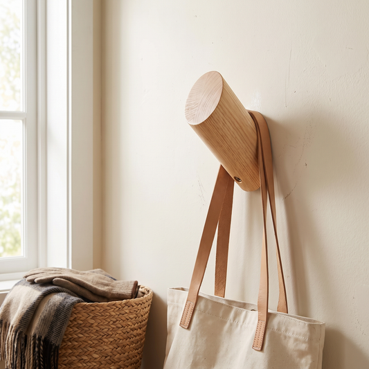 Elara Haus Modern Timber Angular Wall Hook