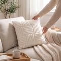 Helene Ribbed Cushion for Sofas with Quad Panel Texture