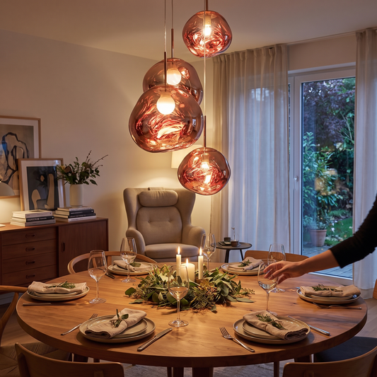 Aloise Sculpted Pendant for Bedrooms with Acrylic Shade