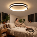 Alessandra Ring Ceiling Light for Bedrooms with Tri Color